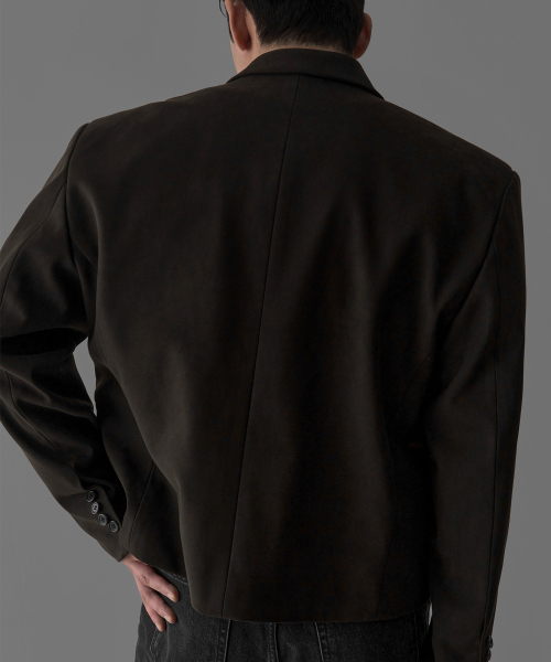 BOWLOW PRODUCT（バウロープロダクト）の「スエードクロップブレザー[ブラウン]（テーラードジャケット・メンズ・その他・MEDIUM/LARGE/X-LARGE）」の3枚目の写真