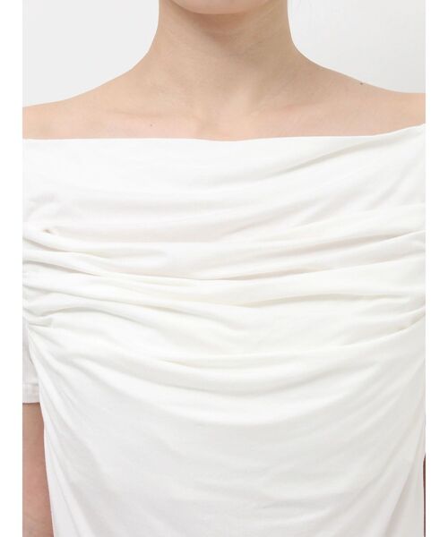RESEXXY(リゼクシー)の「ドレープカットプルオーバー(Tシャツ/カットソー・レディース・ホワイト/チャコールグレー/ブラック・FREE)」の12枚目の写真