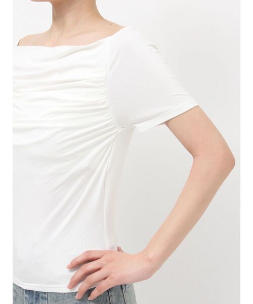 RESEXXY(リゼクシー)の「ドレープカットプルオーバー(Tシャツ/カットソー・レディース・ホワイト/チャコールグレー/ブラック・FREE)」の13枚目の写真