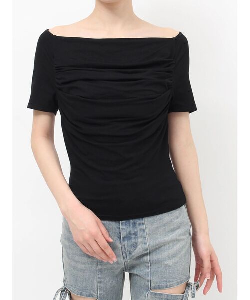 RESEXXY(リゼクシー)の「ドレープカットプルオーバー(Tシャツ/カットソー・レディース・ホワイト/チャコールグレー/ブラック・FREE)」の22枚目の写真