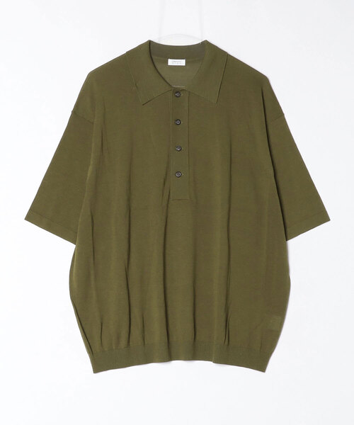 crepuscule（クレプスキュール）の「S/S Polo 2601-014（ニット/セーター・メンズ・ブルー/ブラック/カーキ・2/1）」の2枚目の写真