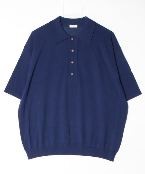 crepuscule（クレプスキュール）の「S/S Polo 2601-014（ニット/セーター・メンズ・ブルー/ブラック/カーキ・2/1）」の3枚目の写真