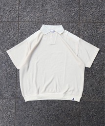 ATELANE / メランジニットソースキッパーポロシャツ