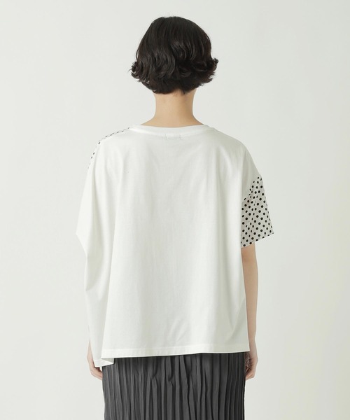 ZUCCa（ズッカ）の「(S)MIX DOTS（Tシャツ/カットソー・レディース・ブラック/ネイビー/ホワイト・M size）」の10枚目の写真