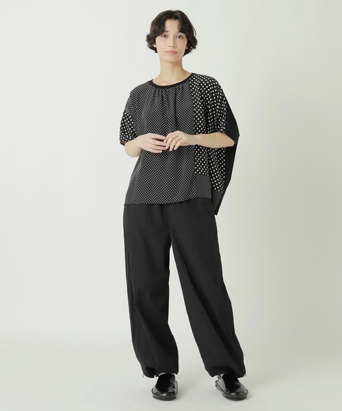 ZUCCa（ズッカ）の「(S)MIX DOTS（Tシャツ/カットソー・レディース・ブラック/ネイビー/ホワイト・M size）」の4枚目の写真