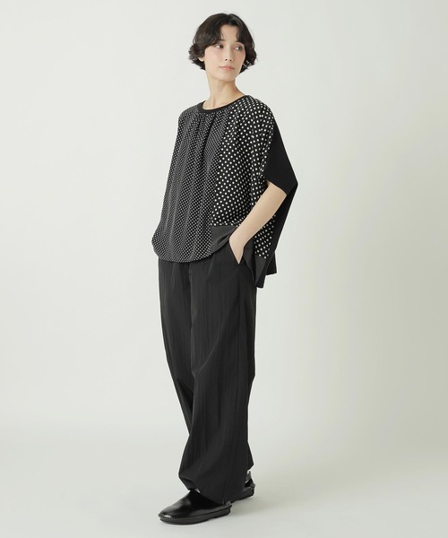 ZUCCa（ズッカ）の「(S)MIX DOTS（Tシャツ/カットソー・レディース・ブラック/ネイビー/ホワイト・M size）」の5枚目の写真