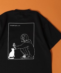 接触冷感クールポンチ ワンポイントネコ刺繍 TASOGARE 半袖Ｔシャツ