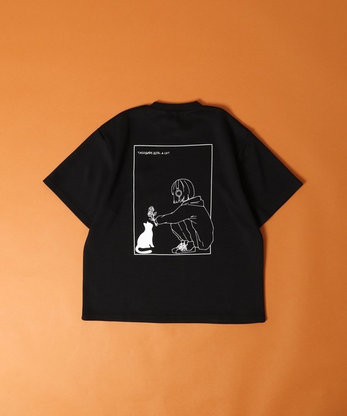 FUNALIVE(ファンアライブ)の「接触冷感クールポンチ ワンポイントネコ刺繍 TASOGARE 半袖Tシャツ(Tシャツ/カットソー・メンズ・ホワイト系1/ホワイト系2/ブラック系2/ブラック系1/ライトグレー系2/ライトグレー系1・M/L)」の7枚目の写真