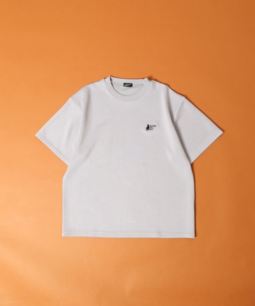 FUNALIVE(ファンアライブ)の「接触冷感クールポンチ ワンポイントネコ刺繍 TASOGARE 半袖Tシャツ(Tシャツ/カットソー・メンズ・ホワイト系1/ホワイト系2/ブラック系2/ブラック系1/ライトグレー系2/ライトグレー系1・M/L)」の8枚目の写真