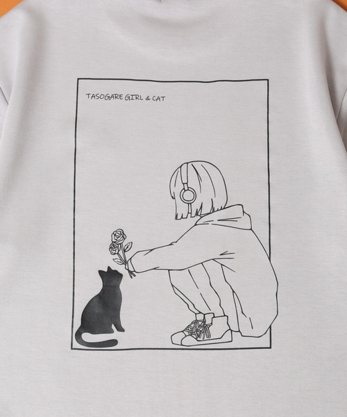 FUNALIVE(ファンアライブ)の「接触冷感クールポンチ ワンポイントネコ刺繍 TASOGARE 半袖Tシャツ(Tシャツ/カットソー・メンズ・ホワイト系1/ホワイト系2/ブラック系2/ブラック系1/ライトグレー系2/ライトグレー系1・M/L)」の13枚目の写真