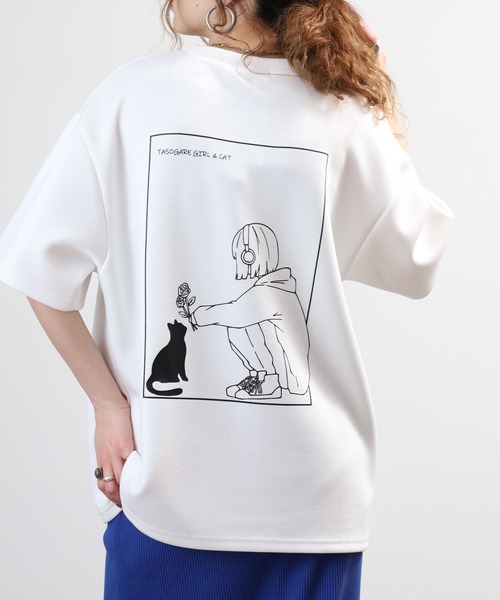 FUNALIVE(ファンアライブ)の「接触冷感クールポンチ ワンポイントネコ刺繍 TASOGARE 半袖Tシャツ(Tシャツ/カットソー・メンズ・ホワイト系1/ホワイト系2/ブラック系2/ブラック系1/ライトグレー系2/ライトグレー系1・M/L)」の18枚目の写真