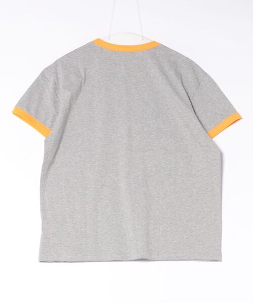 a.p.o.v.(エーピーオービー)の「a.p.o.v. 短丈ルーズ霜降りコットンリンガーTシャツ(Tシャツ/カットソー・メンズ・オレンジ/グリーン/レッド・ONESIZE)」の4枚目の写真