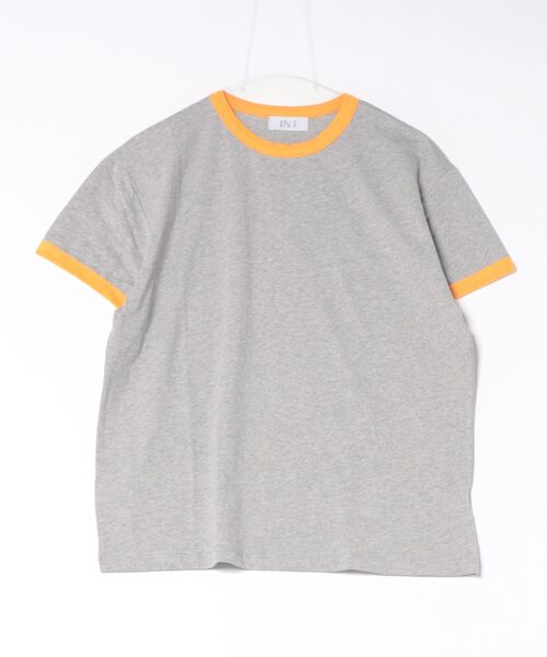 a.p.o.v.(エーピーオービー)の「a.p.o.v. 短丈ルーズ霜降りコットンリンガーTシャツ(Tシャツ/カットソー・メンズ・オレンジ/グリーン/レッド・ONESIZE)」の6枚目の写真