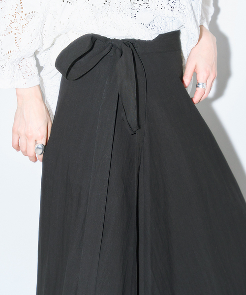 CITYSHOP(シティーショップ)の「2WAY WRAP スカート(スカート・レディース・ブラック・38/36)」の3枚目の写真