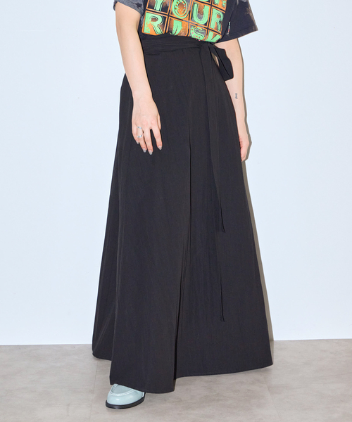 CITYSHOP(シティーショップ)の「2WAY WRAP スカート(スカート・レディース・ブラック・38/36)」の7枚目の写真