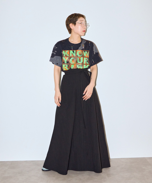 CITYSHOP(シティーショップ)の「2WAY WRAP スカート(スカート・レディース・ブラック・38/36)」の9枚目の写真