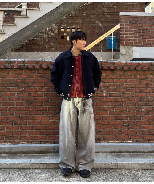 NOUN(ノウン)の「faded cable knit (red)(カーディガン/ボレロ・メンズ・その他・1/2)」の4枚目の写真
