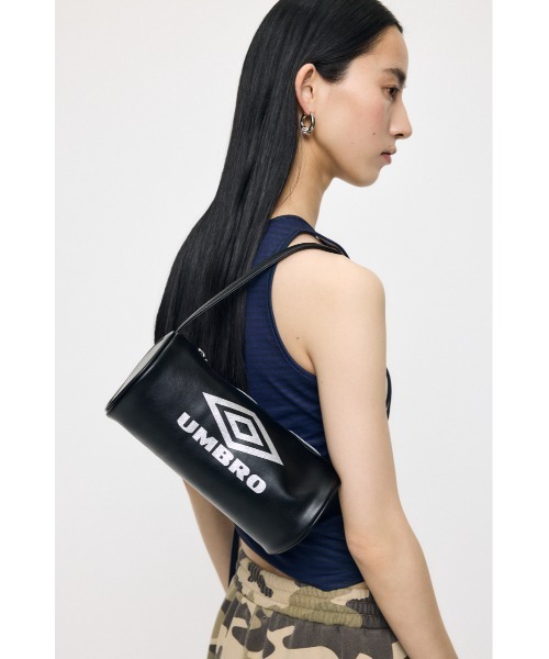 MOUSSY(マウジー)の「U/M RHINESTONE BARREL バッグ(ショルダーバッグ・レディース・ミント/ブラック・FREE)」の1枚目の写真