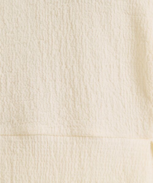 ITS'DEMO(イッツデモ)の「【洗濯機OK】シャーリングジャカードトップス(Tシャツ/カットソー・レディース・ブラック/アイボリー/グリーン・00)」の12枚目の写真