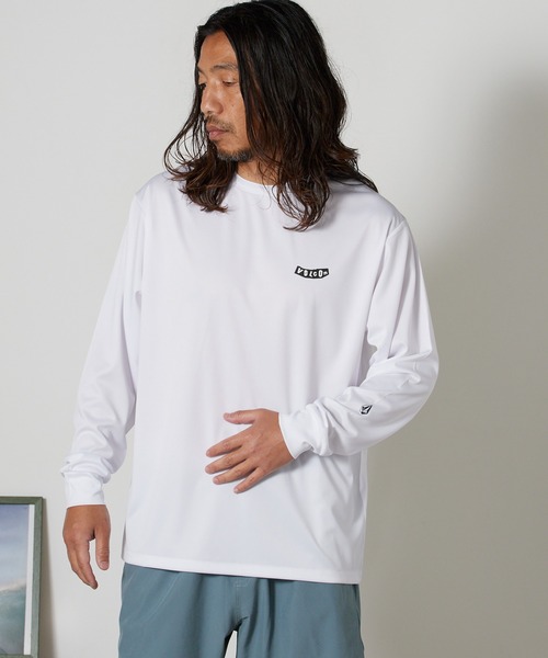 VOLCOM(ボルコム)の「VOLCOM/ボルコム PISTOL LS SURF TEE 長袖サーフTシャツ 2026年春夏(Tシャツ/カットソー・メンズ・ホワイト/グレー・M/L/XL)」の1枚目の写真