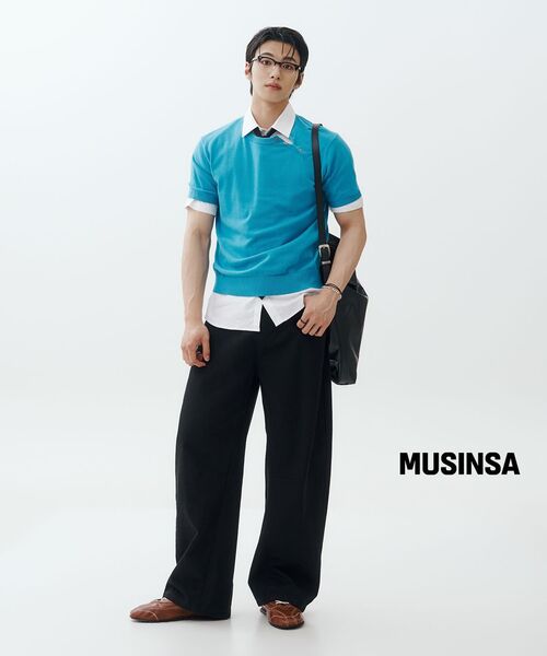 MUSINSA STANDARD（ムシンサスタンダード）の「ベーシック半袖ドレスシャツ[ホワイト]（シャツ/ブラウス・メンズ・その他・X-LARGE/2XL/SMALL/MEDIUM/LARGE）」の7枚目の写真