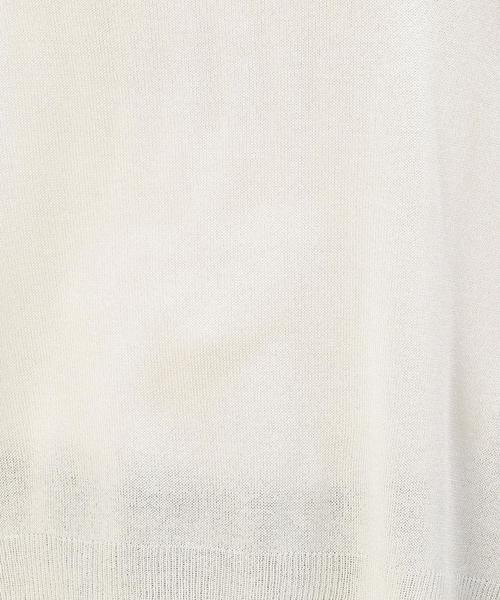 green label relaxing(グリーンレーベルリラクシング)の「KF JUS C/N WIDE スリット PO ニット◆(ニット/セーター・レディース・オフホワイト/モカ/ネイビー・FREE)」の12枚目の写真