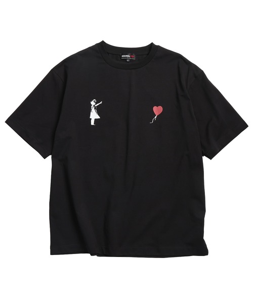 BRANDALISED(ブランダライズド)の「BRANDALISED (ブランダライズド) Tシャツ 半袖 バンクシー ストレッチ カットソー Girl with balloon BR26SU01D12 バックプリント メンズ レディース(Tシャツ/カットソー・メンズ・ダークグレー/ブラック/ホワイト・M/L/LL)」の14枚目の写真