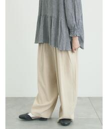 Samansa Mos2 | 麻レーヨン柄アソートパンツ(その他パンツ)