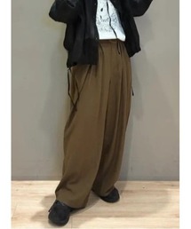 《新色追加》麻レーヨン柄アソートパンツ
