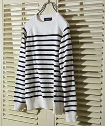 SHIPS JET BLUE | SHIPS JET BLUE(シップス ジェットブルー): マリンボーダークルーネックニット 16SS■(ニット/セーター)
