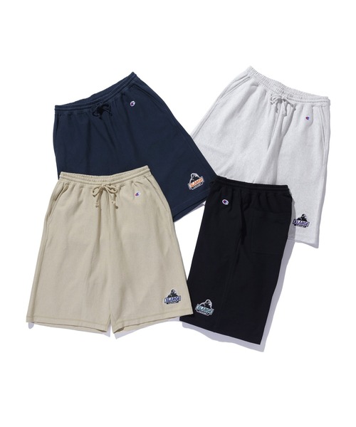 Champion(チャンピオン)の「XLARGE×Champion SHORT PANTS(スウェットパンツ・メンズ・アッシュ/ブラック/ベージュ/ネイビー・S/M/L/XL)」の10枚目の写真
