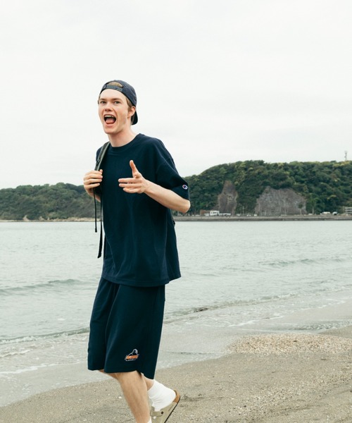 Champion(チャンピオン)の「XLARGE×Champion SHORT PANTS(スウェットパンツ・メンズ・アッシュ/ブラック/ベージュ/ネイビー・S/M/L/XL)」の13枚目の写真