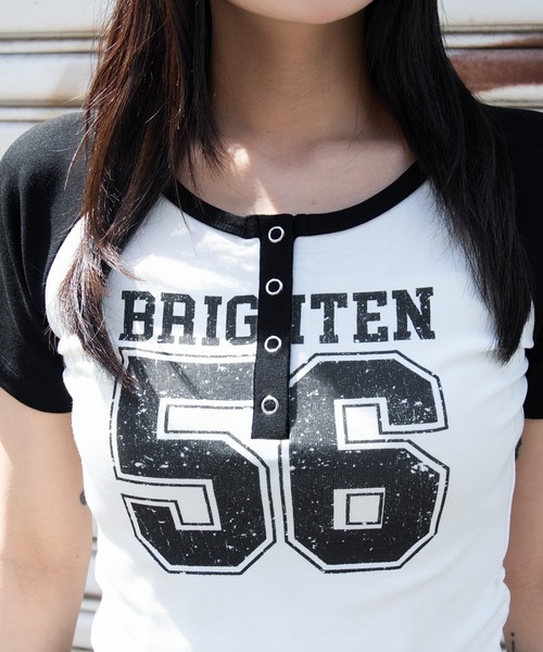 WEGO（ウィゴー）の「WEGO/【26年春新作】グラフィックラグランヘンリーネックT（Tシャツ/カットソー・レディース・その他3/その他2/その他1/その他4/その他5・FREE）」の22枚目の写真