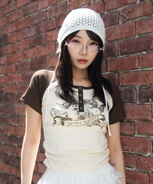 WEGO（ウィゴー）の「WEGO/【26年春新作】グラフィックラグランヘンリーネックT（Tシャツ/カットソー・レディース・その他3/その他2/その他1/その他4/その他5・FREE）」の19枚目の写真