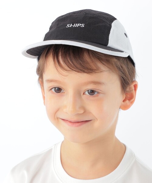 SHIPS（シップス）の「SHIPS KIDS:シアー メッシュ ジェットキャップ（キャップ・キッズ・ピンク/オリーブ/ブラック・ONE SIZE）」の4枚目の写真
