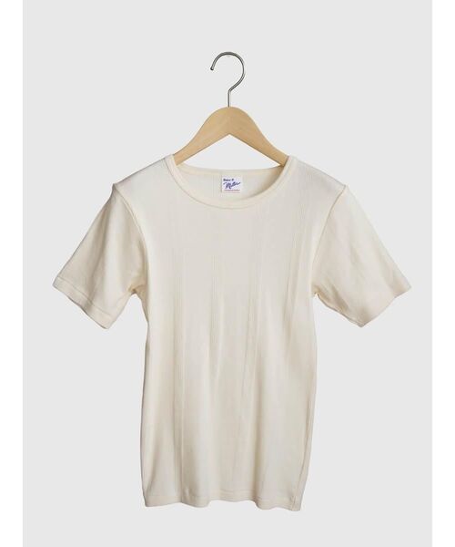 FIKA.(フィーカ)の「【11color】H/S Crew Tee(Tシャツ/カットソー・レディース・アイボリー/杢グレー/ブラック/ダークネイビー/レッド/チャコール・FREE)」の13枚目の写真