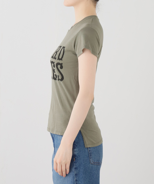 ARIES(アリーズ)の「ARIES / アリーズ J'ADORO WESTERN CAP SLEEVE TEE(Tシャツ/カットソー・レディース・カーキ・1)」の3枚目の写真