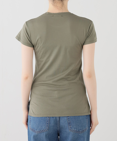 ARIES(アリーズ)の「ARIES / アリーズ J'ADORO WESTERN CAP SLEEVE TEE(Tシャツ/カットソー・レディース・カーキ・1)」の2枚目の写真