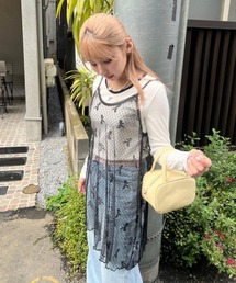 リボンシアーキャミソールワンピース