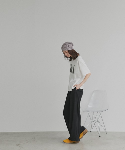 ad thie(アドティエ)の「アソート フォトプリント Tシャツ(Tシャツ/カットソー・レディース・ピンク/ブラック/チャコール/ホワイト系2/ホワイト系1・FREE)」の18枚目の写真