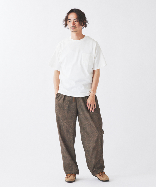JOURNAL STANDARD relume(ジャーナルスタンダード レリューム)の「ヴァリアス ガーメントダイ ポケットTシャツ(Tシャツ/カットソー・メンズ・カーキ/ブラウン/ホワイト系その他/ベージュ/ネイビー/イエロー・MEDIUM/LARGE)」の14枚目の写真