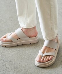 DRAW FIT（ドローフィット）の「ヤセ x ドローフィット スライドレザー [WARM SAND]（サンダル）」