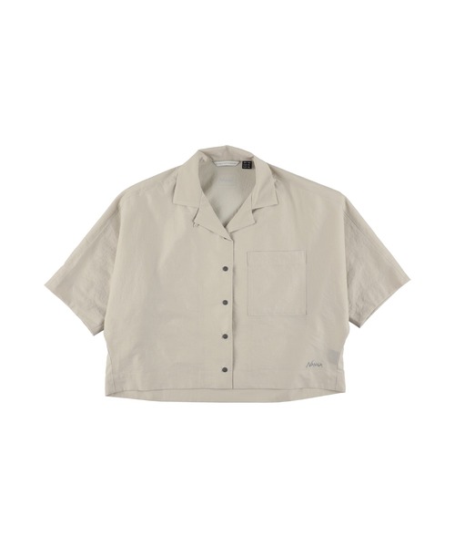NANGA(ナンガ)の「DotAir COMFY S/S SHIRT W/ドットエア コンフィー ショートスリーブシャツ (ウィメンズ)(シャツ/ブラウス・メンズ・ブラック/ベージュ・S/M/L)」の2枚目の写真