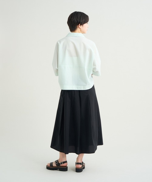 NANGA(ナンガ)の「DotAir COMFY S/S SHIRT W/ドットエア コンフィー ショートスリーブシャツ (ウィメンズ)(シャツ/ブラウス・メンズ・ブラック/ベージュ・S/M/L)」の12枚目の写真