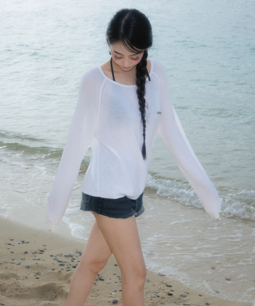 ROSEFRANTZ（ロゼフランツ）の「Boatneck Sheer Basic Knit [Ivory]（ニット/セーター・レディース・アイボリー・OS）」の9枚目の写真