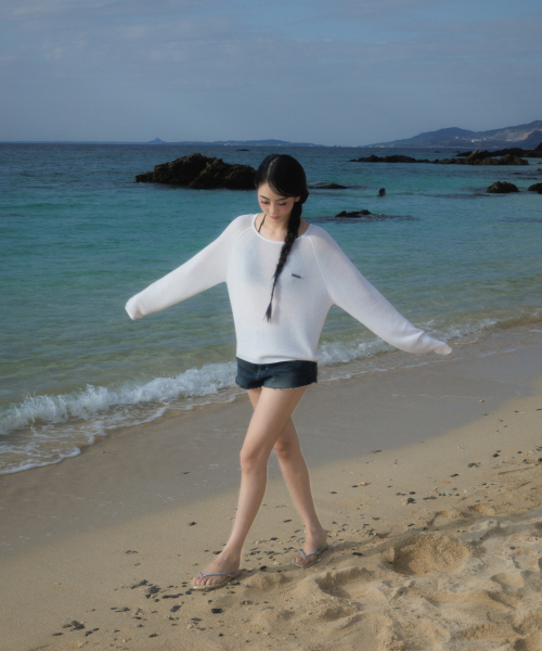ROSEFRANTZ（ロゼフランツ）の「Boatneck Sheer Basic Knit [Ivory]（ニット/セーター・レディース・アイボリー・OS）」の10枚目の写真