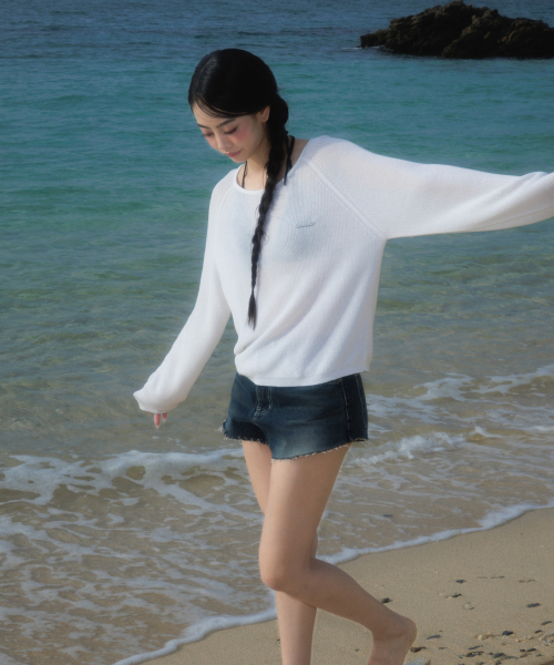 ROSEFRANTZ（ロゼフランツ）の「Boatneck Sheer Basic Knit [Ivory]（ニット/セーター・レディース・アイボリー・OS）」の11枚目の写真