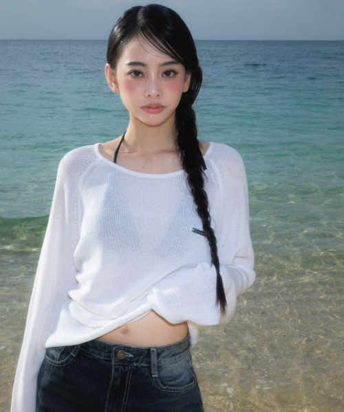 ROSEFRANTZ（ロゼフランツ）の「Boatneck Sheer Basic Knit [Ivory]（ニット/セーター・レディース・アイボリー・OS）」の12枚目の写真