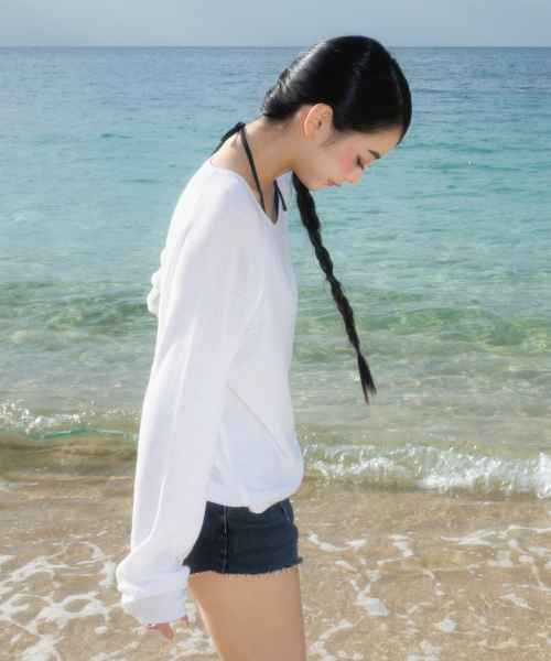 ROSEFRANTZ（ロゼフランツ）の「Boatneck Sheer Basic Knit [Ivory]（ニット/セーター・レディース・アイボリー・OS）」の15枚目の写真