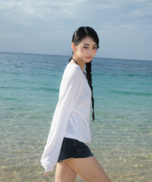 ROSEFRANTZ（ロゼフランツ）の「Boatneck Sheer Basic Knit [Ivory]（ニット/セーター・レディース・アイボリー・OS）」の16枚目の写真